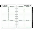 Day-Timer 1PPD Daily Desk Planner Refill - Daily - 1 Year - January 2020 till December 2020 - 8:00 AM to 8:00 PM - Hourly - 1 Day Single Page Layout - 5 1/2" x 8 1/2" Sheet Size - 7 x Holes - Wire Bound - Desk - Paper - Bilingual, To-do List, Notes Area, 