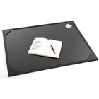 Artistic Modern Classic Desk Pad - Rectangle - 24" (609.60 mm) Width x 19" (482.60 mm) Depth - Leatherette - Black