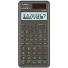 Casio FX300MSPLUSII Scientific Calculator - 240 Functions - Protective Hard Shell Cover, Dual Power, Backspace Key - 2 Line(s) - 10 Digits - Battery/Solar Powered - 0.4" x 3.1" x 6.1" - Black - 1 Each