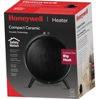 Honeywell Compact Ceramic Heater - Ceramic - Electric - Electric - 1.50 kW - 2 x Heat Settings - 1500 W - Room, Office - Desktop, Tabletop - Black