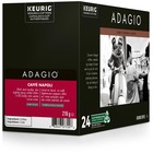 Adagio K-Cup Caffe Napoli Dark Roast Coffee - Compatible with Keurig K-Cup Brewer, Keurig 2 Brewer - Dark - 24 / Box