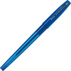Pilot Super Grip Gel Pen - Medium Pen Point - Refillable - Blue Oil Based Ink - Translucent, Blue Barrel - 1 Each