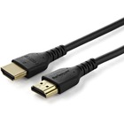 StarTech.com 1m Premium Certified HDMI 2.0 Cable with Ethernet - 3ft High Speed UHD 4K 60Hz HDR Durable Rugged Ultra HD HDMI Monitor Cord - 3.3ft/1m Premium Certified HDMI 2.0 with Ethernet; 4K 60Hz 4096x2160p/UHD/HDR10/Ultra wide/32 Ch Audio - TPE Jacket/high tensile strength aramid fiber/withstands 10000 bends/5000 insertions - For laptop/desktop; TV/monitor; Samsung/Sony/Apple TV