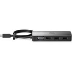 HP USB-C Travel Hub G2 - for Notebook/Tablet/Monitor - 90 W - USB Type C - 3 x USB Ports - 2 x USB 3.0 - USB Type-C - HDMI - VGA - Wired