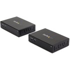 StarTech.com HDMI over CAT6 Extender - 4K 60Hz - 330ft / 100m - IR Support - HDMI Balun - 4K Video over CAT6 (ST121HD20L) - Maintains 4K picture quality up to 330ft away over CAT6 cabling - Supports all known HDMI audio formats - Extend your 4K HDMI signal in small or large environments - Optimize the placement of your demo stations at tradeshows - Compatible w/ HDCP 2.2