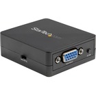 StarTech.com 1080p VGA to RCA and S-Video Converter - USB Powered - High Resolution VGA Input with Dynamic Scaling (VGA2VID2) - This VGA to Composite and S-Video AV adapter box is equipped with an NTSC/PAL toggle switch and a scan button for simple config