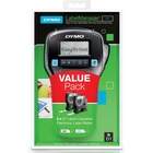 Dymo 160 Electronic Label Maker - 6 Font Size - 8 Text Style - Label - 0.25" (6.35 mm) x 0.50" (12.70 mm), 0.37" (9.40 mm) x 0.50" (12.70 mm) - Black, Gray - Handheld - Compact, Lightweight, Underline, QWERTY