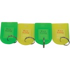 Royal Sovereign Key Tag - 1.80" (45.72 mm) Length x 1" (25.40 mm) Width - Metal Ring Fastener - 20 / Pack - Plastic - Green, Yellow