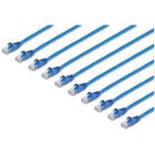 StarTech.com 10 ft. CAT6 Cable - 10 Pack - BlueCAT6 Patch Cable - Snagless RJ45 Connectors - Category 6 Cable - 24 AWG (N6PATCH10BL10PK) - CAT6 cable pack meets all Category 6 patch cable specifications - CAT 6 cable has 100% copper & foil-shielded twiste