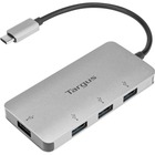 Targus USB-C Multi-Port Hub (3.1 Gen 1 5Gbps 4x USB-A) - 1 x USB 3.1 (Gen 1) Type C Male - 4 x USB 3.1 (Gen 1) Type A Female