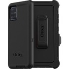 OtterBox Defender Carrying Case Samsung Galaxy A51 Smartphone - Black - Drop Resistant, Dirt Resistant Port, Scrape Resistant, Bump Resistant, Dust Resistant Port, Lint Resistant Port - Holster