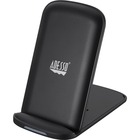 Adesso 10W Max Qi-Certified 2-Coil Foldable Wireless Charging Stand - 5 V DC Input - Input connectors: USB - Overcharge Protection, LED Indicator
