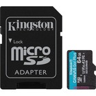 Kingston Canvas Go! Plus 64 GB Class 10/UHS-I (U3) V30 microSDXC - 170 MB/s Read - 70 MB/s Write - Lifetime Warranty