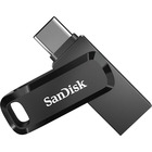 SanDisk Ultra Dual Drive Go USB Type-C - 64 GB - USB 3.1 Type C, USB Type A - 150 MB/s Read Speed - Black