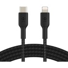 Belkin Lightning/USB-C Data Transfer Cable - 3.3 ft Lightning/USB-C Data Transfer Cable - First End: Lightning - Second End: USB Type C - MFI - Black