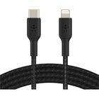 Belkin Lightning/USB-C Data Transfer Cable - 6.6 ft Lightning/USB-C Data Transfer Cable - First End: Lightning - Second End: USB Type C - MFI - Black