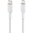 Belkin Lightning/USB-C Data Transfer Cable - 6.6 ft Lightning/USB-C Data Transfer Cable - First End: Lightning - Male - Second End: USB Type C - White