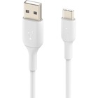 Belkin BOOST↑CHARGE™ USB-C to USB-A Cable - 6.6 ft USB/USB-C Data Transfer Cable - First End: 1 x USB Type C - Male - Second End: 1 x USB Type A - Male - White