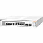 Aruba Instant On 1930 8G Class4 PoE 2SFP 124W Switch - 10 Ports - Manageable - 3 Layer Supported - Modular - 2 SFP Slots - 150 W Power Consumption - 124 W PoE Budget - Optical Fiber, Twisted Pair - PoE Ports - Desktop, Rack-mountable - Lifetime Limited Warranty