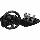 Logitech G923 Gaming Pedal/Steering Wheel - Cable - USB - PC, PlayStation 4, PlayStation 5, PlayStation - Black