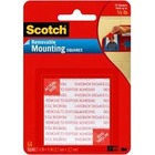 3M ScotchÂ® Wall Mounting Tabs - 0.50" (12.7 mm) Length x 0.50" (12.7 mm) Width - 1 / Pack