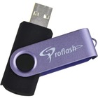 Proflash FlipFlash Flash Drive - 64 GB - USB 2.0 - Purple - 1 Each