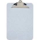 Westcott Granite Colour Plastic Clipboard - Letter Size - 8 1/2" x 11" - Spring Clip - Plastic - Granite - 1 Each