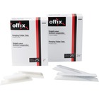 Offix Hanging Folder - 2" Folder Capacity - Plastic - Clear - 25 / Pack