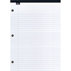 Offix Figuring Pad - 50 Sheets - Ruled - 3 Hole(s) - Letter - 8 1/2" x 11 3/4" - 1 Each