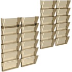 Storex Snap and Stack Wall Pockets Files, Legal - 7" Height x 4" Width x 16" Depth - Smoke - Poly - Set of 6 Files