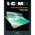 Gemex Desk Pad Refill Sheets - Rectangle - 20" (508 mm) Width - PVC Vinyl - Clear