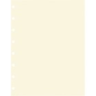 Filofax Refills - Plain - A5 - 8 1/4" x 5 3/4" - Cream Paper - 1 Each