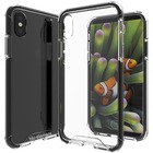 Blu Element DropZone Rugged Case Black for iPhone XS/X - For Apple iPhone XS, iPhone X Smartphone - Black, Clear - Scratch Resistant, Impact Resistant, Shock Absorbing, Anti-scratch, Drop Resistant - Polycarbonate, Thermoplastic Polyurethane (TPU) - 1