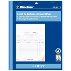 Blueline Invoices Book - 50 Sheet(s) - 3 PartCarbonless Copy - 11" x 8.50" Form Size - Letter - Blue Cover - Paper - 1 Each