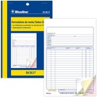 Blueline Sales Orders Book - 50 Sheet(s) - 3 PartCarbonless Copy - 7.99" x 5.39" Form Size - Blue Cover - Paper - 1 Each