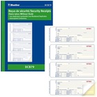 Blueline Security Receipts Book - 200 Sheet(s) - 2 PartCarbonless Copy - 7.99" x 10.87" Form Size - Blue Cover - Paper - 1 Each