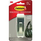 Command Metal Adhesive Hook - 2.27 kg Capacity - Metal, Nickel - 1 Each