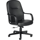 Offices To Go Annapolis | High Back Luxhide Tilter - Luxhide, Bonded Leather Seat - Luxhide, Bonded Leather Back - High Back - Black - 1 Each
