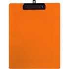 Geocan Letter Size Writing Board, Orange - 8 1/2" x 11" - Plastic, Polypropylene - Orange - 1 Each