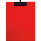 Geocan Letter Size Writing Board, Red - 8 1/2" x 11" - Plastic, Polypropylene - Red - 1 Each