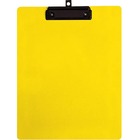 Geocan Letter Size Writing Board, Yellow - 8 1/2" x 11" - Plastic, Polypropylene - Yellow - 1 Each