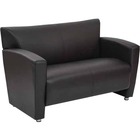 OSP Furniture Loveseat with Silver Finish Legs