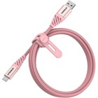 OtterBox Premium USB/USB-C Data Transfer Cable - 3.3 ft USB/USB-C Data Transfer Cable - First End: USB Type A - Second End: USB Type C - Rose Gold