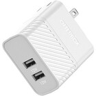OtterBox USB-A Dual Port Wall Charger Premium - 12 W - Rugged - 120 V AC, 230 V AC Input - 5 V DC/2.40 A Output - Cloud Dream White