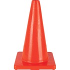 SCN SEH138 Traffic Cone - 1 Each - 18" (457.20 mm) Height - Cone Shape - Lightweight, Flexible, Durable, Temperature Resistant - Polyvinyl Chloride (PVC) - Orange