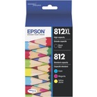 Epson® 812XL/812 DuraBrite® Ultra High-Yield Black And Cyan/Yellow/Magenta Ink Cartridges, Pack Of 4, T812XL-BCS - Inkjet - Ultra High Yield - 4 / Pack