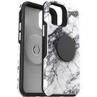 OtterBox iPhone 12 mini Otter + Pop Symmetry Series Case - For Apple iPhone 12 mini Smartphone - White Marble Graphic - Drop Resistant, Bump Resistant, Shock Resistant - Synthetic Rubber, Polycarbonate