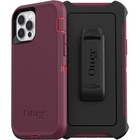 OtterBox Defender Rugged Carrying Case (Holster) Apple iPhone 12, iPhone 12 Pro Smartphone - Berry Potion Pink - Dirt Resistant, Bump Resistant, Scrape Resistant, Dirt Resistant Port, Dust Resistant Port, Lint Resistant Port, Drop Resistant, Dust Resistant, Lint Resistant, Clog Resistant - Belt Clip - 6.38" (162.05 mm) Height x 3.58" (90.93 mm) Width x 1.30" (33.02 mm) Depth - Retail
