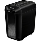 Fellowes LX65 Cross-cut Shredder - Non-continuous Shredder - Cross Cut - 10 Per Pass - for shredding Staples, Paper, Paper Clip, Credit Card - 0.2" x 1.6" Shred Size - P-4 - 6 Minute Run Time - 20 Minute Cool Down Time - 15.14 L Wastebin Capacity - Black