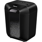 Fellowes LX45 Cross-cut Shredder - Non-continuous Shredder - Cross Cut - 8 Per Pass - for shredding Staples, Paper, Paper Clip, Credit Card - 0.2" x 1.6" Shred Size - P-4 - 6 Minute Run Time - 20 Minute Cool Down Time - 15.14 L Wastebin Capacity - Black